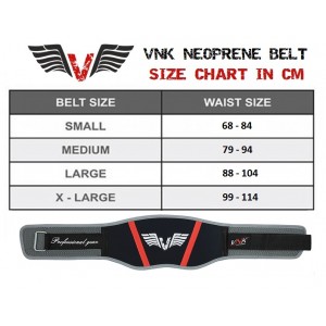 VNK Neoprene Weightlifting Belt size S